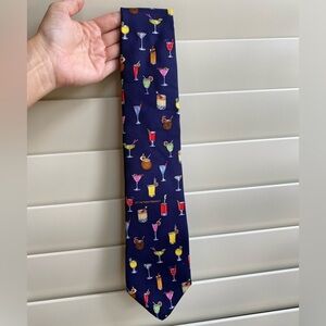 Blue Silk Tie Alynn Cocktail Martini design